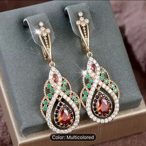 Elegant Multicolored Drop Earrings